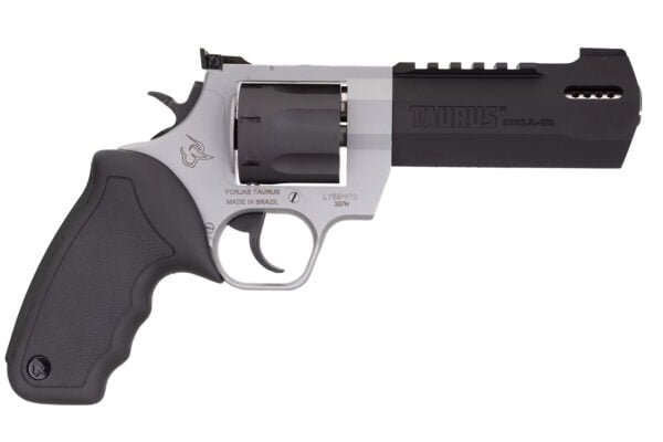 Taurus Raging Hunter Revolver - Two Tone | 357 Mag/38 Spl +P | 5.1" Barrel | 7rd | Rubber Grip | Picatinny Rail