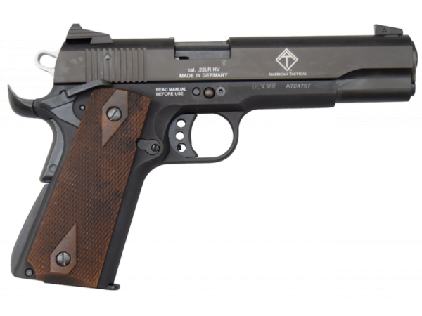 ATI GSG 1911 Pistol - Black | .22LR | 5" Threaded Barrel | Wood Grips