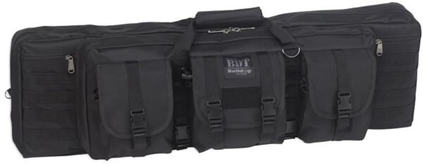 BULLDOG 37" SINGLE TACTICAL CS - 3 LARGE ACCESS POCKETS BLACK