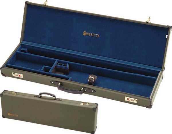 BERETTA LUGGAGE CASE FOR O/U - SHOTGUNS CANVAS/LEATHER LODEN