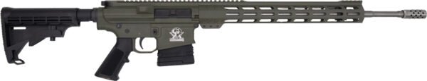 GLFA AR10 RIFLE 6.5CM 20" S/S - BBL 10-SHOT OD GREEN