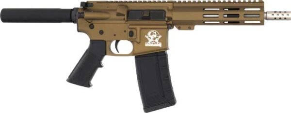 GLFA AR15 PISTOL 223 WYLDE - 7.5" STAINLESS BBL BRONZE