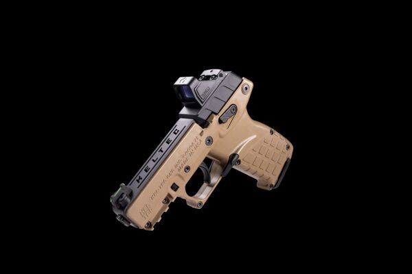 Kel-Tec P17 Pistol - Tan | .22 LR | 3.8" Threaded Barrel | 16rd | Green Dot & Holster