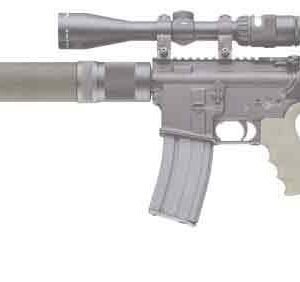 Alternative view of HOGUE AR-15 COLLAPSIBLE STOCK - OD GREEN RUBBER COMMERCIAL