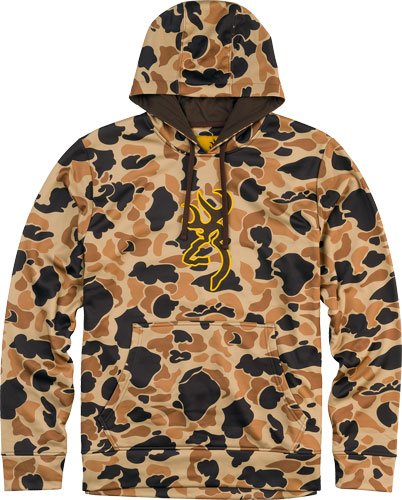 BROWNING TECH HOODIE LS - VINTAGE TAN X-LARGE - Image 2