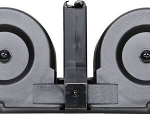 IVER JOHNSON MAGAZINE AR15 - 223 100RD DRUM BLK/CLEAR POLY