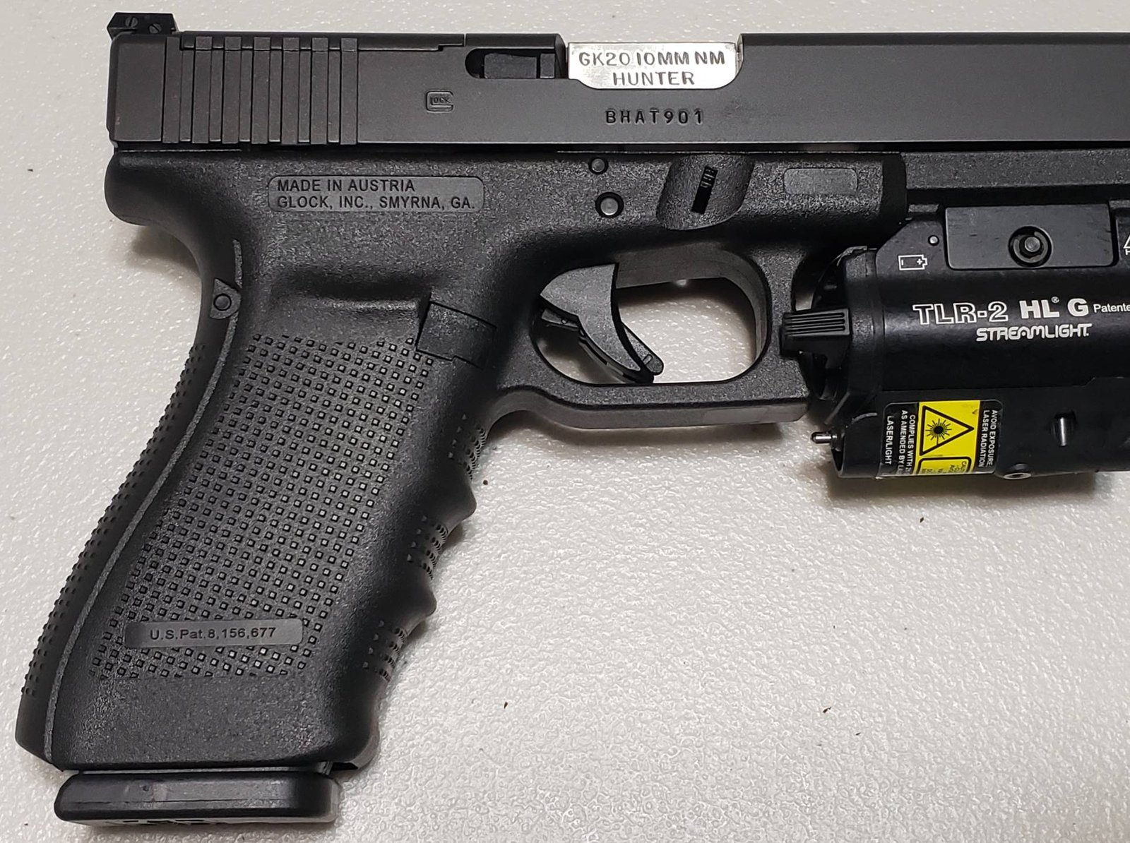 USED - Glock G40 Gen4 MOS / 10MM  / 7 Inch Ported Match Barrel / Streamlight with Green Laser - Image 2