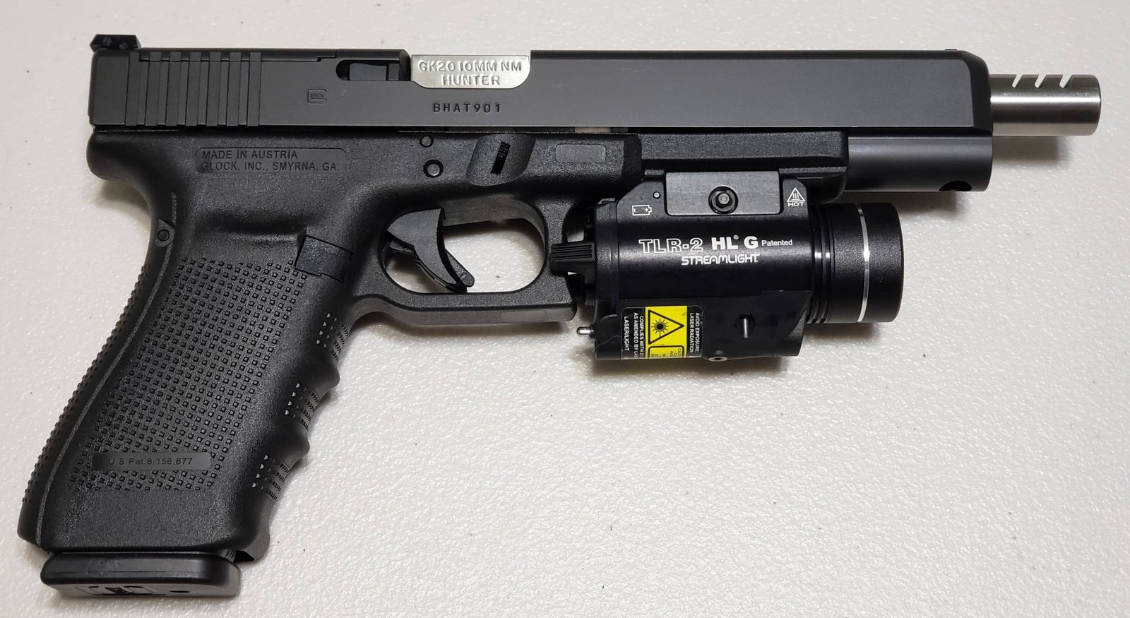 USED - Glock G40 Gen4 MOS / 10MM  / 7 Inch Ported Match Barrel / Streamlight with Green Laser