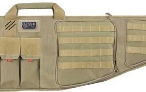 GPS TACTICAL AR CASE 42" TAN - W/EXTERNAL HANDGUN HOLDER