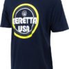 BERETTA T-SHIRT RETRO BUSA - LOGO LARGE NAVY BLUE